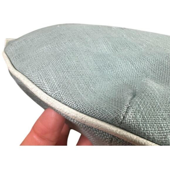 FENDI Vintage Baby Blue Linen Shoulder Hobo Bag (FFXX180) - Picture 6 of 15